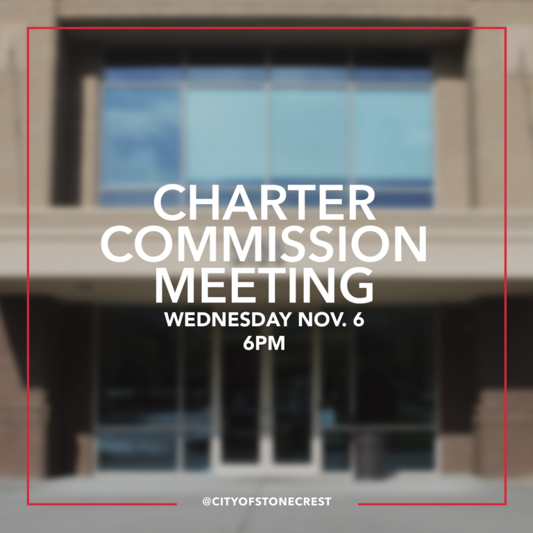 City of Stonecrest Charter Commission Requests Public Input at Nov. 6 Meeting